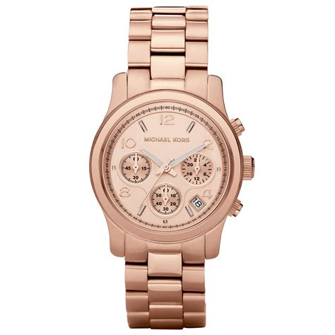 michael kors runway rose gold chronograph watch|Michael Kors gold tone watch.